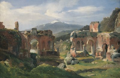 Ruins of the Theatre at Taormina by Achille Etna Michallon
